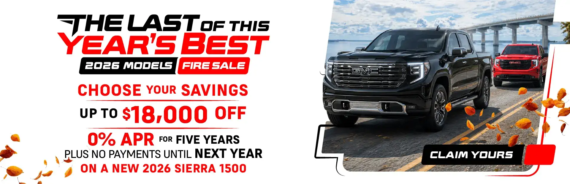 2026 Sierra 1500 Fire Sale