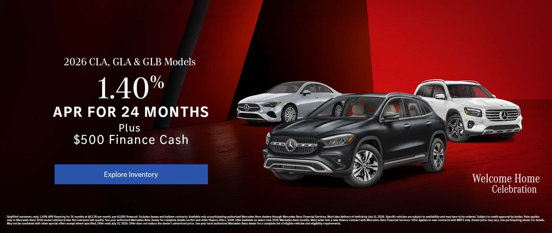 CLA GLA GLB Offer