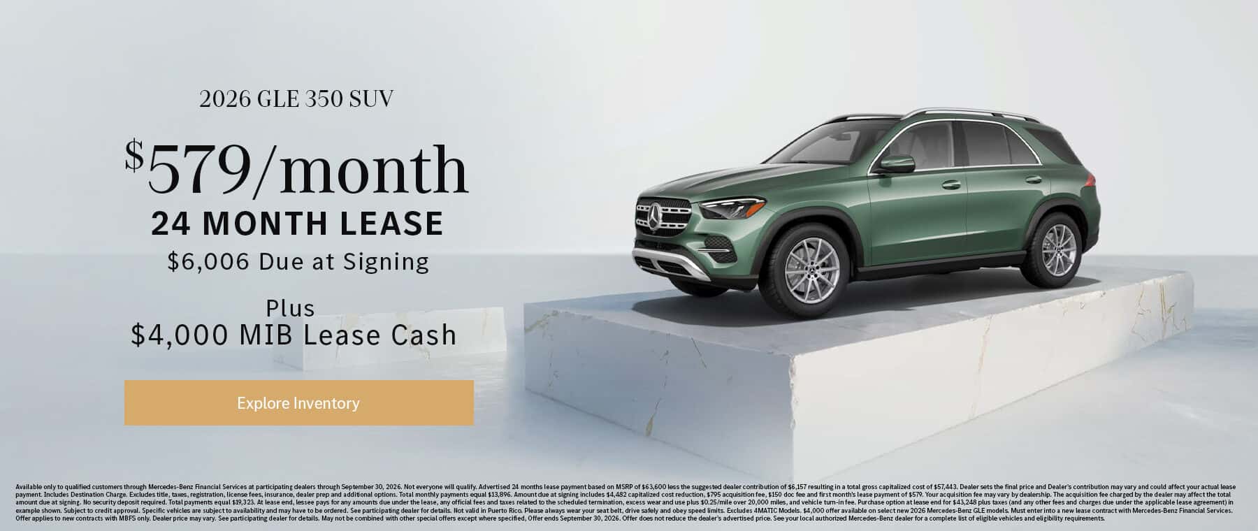 GLE Lease September 2026