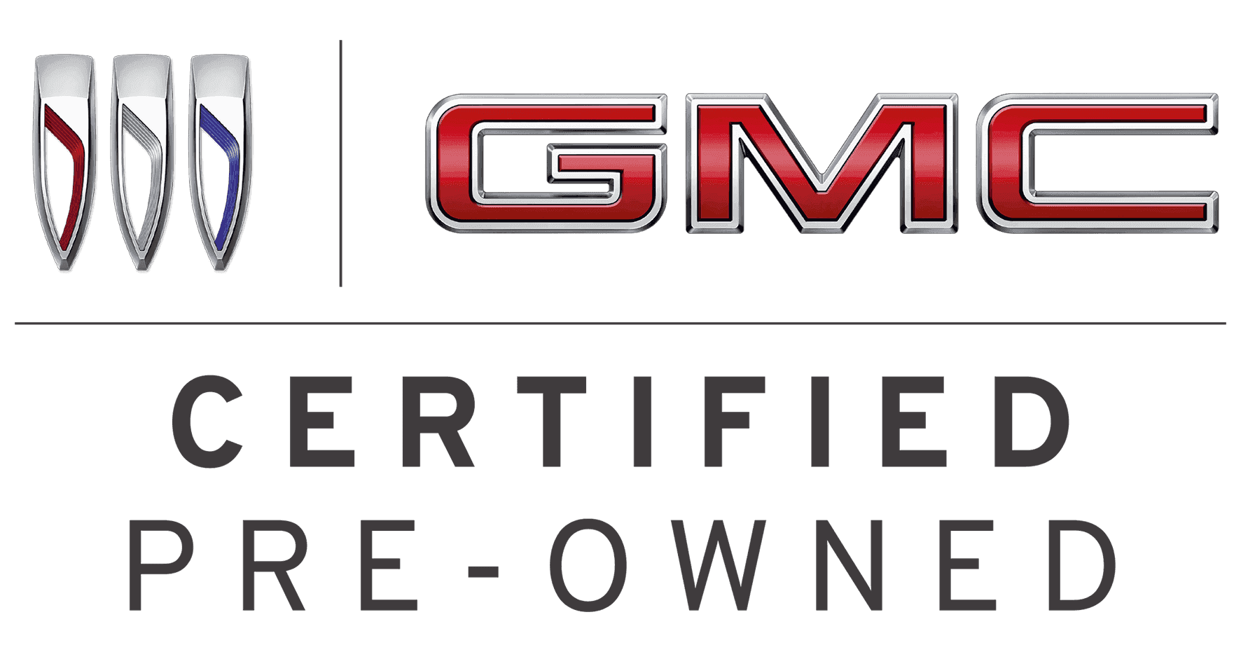 Buick GMC logo with a Certified Pre Owned Text