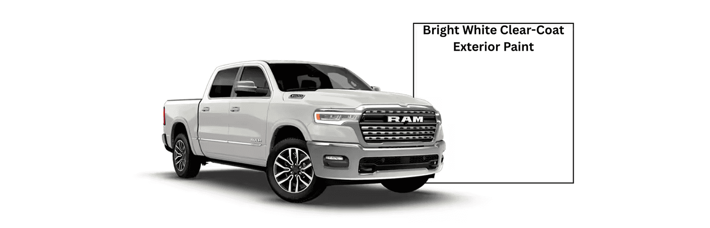 2026 RAM 1500 Bright White Clear-Coat Exterior Paint