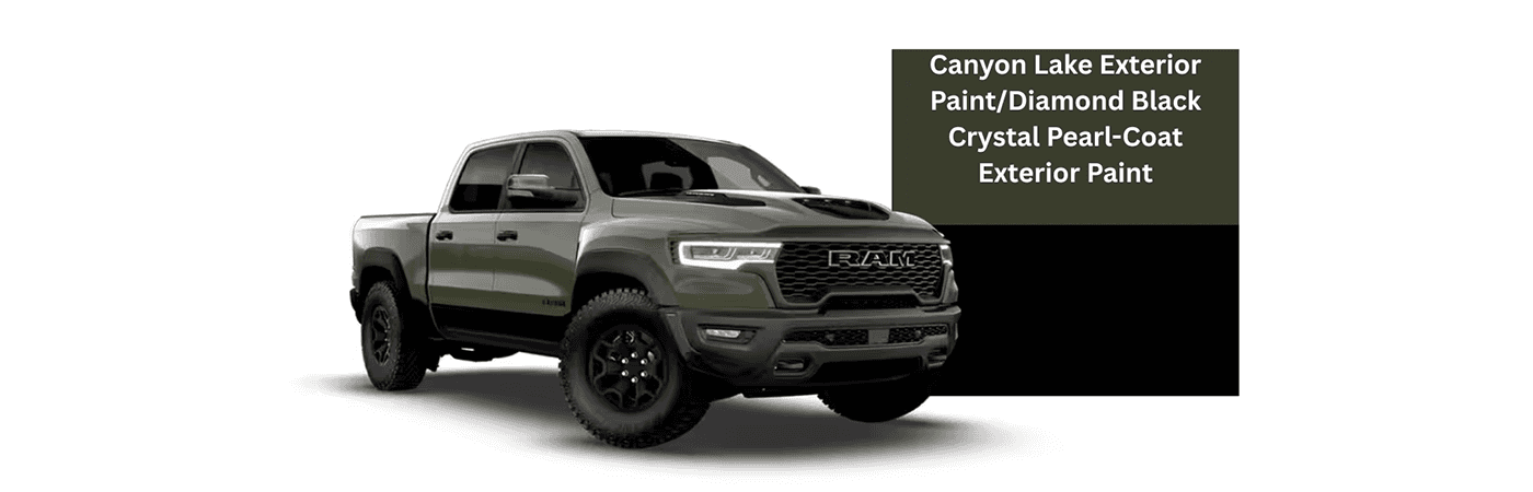 2026 RAM 1500 Canyon Lake Exterior Paint_Diamond Black Crystal Pearl-Coat Exterior Paint