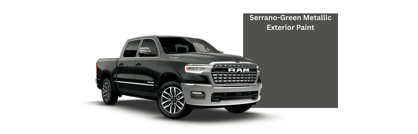 2026 RAM 1500 Serrano-Green Metallic Exterior Paint
