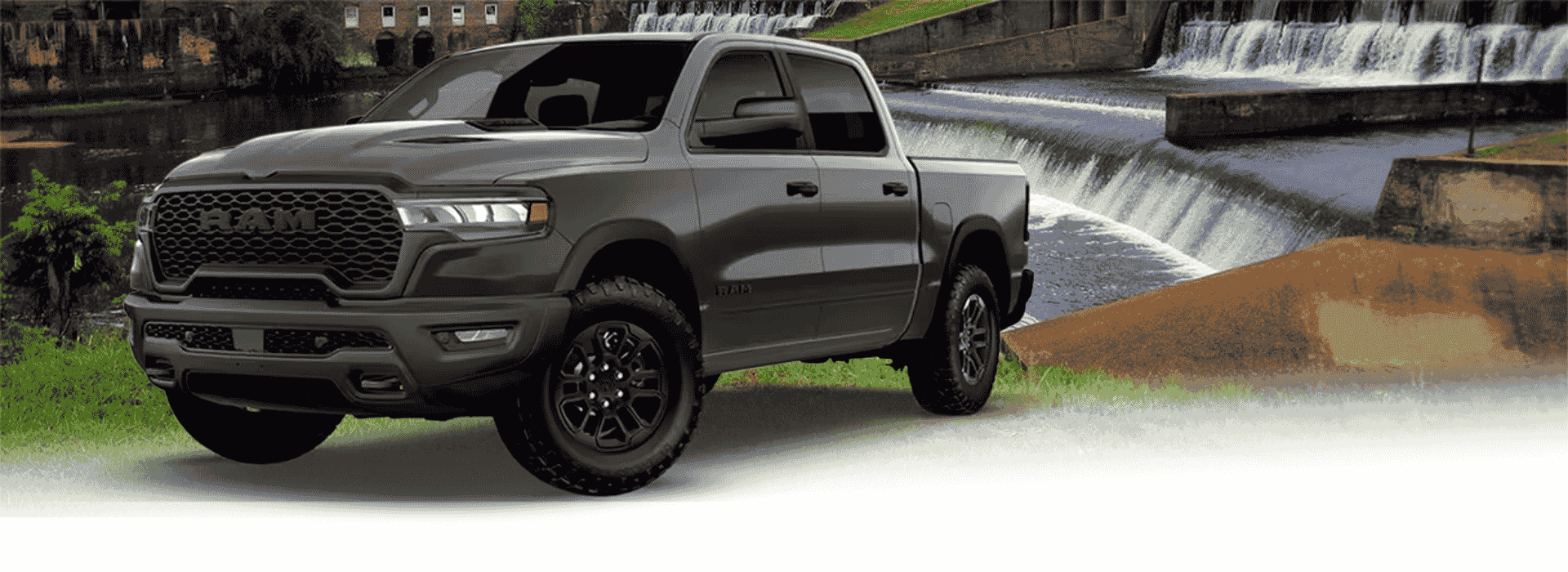 2026 Ram 1500 in front of the Cotton Mill in Prattville AL near Montgomery 4