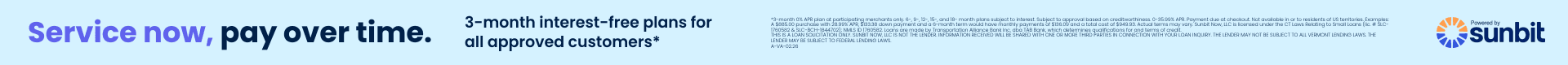 Sunbit. Get Financing to Assist when you have costly repairs. Don't wait to get an important repair - Sunbit.