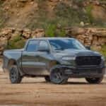 Dodge Ram Side Profile View Driving