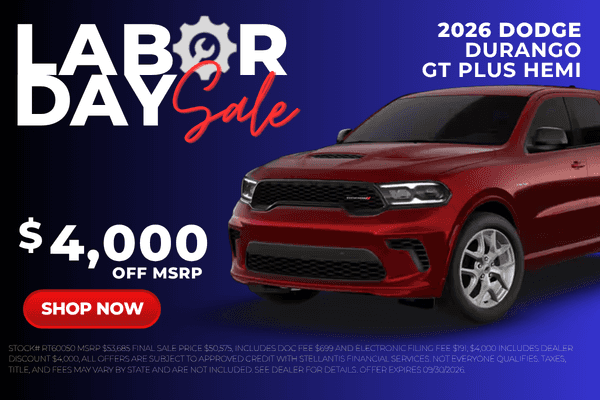 New 2026 Dodge Durango GT