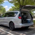 2026 Chrysler Pacifica with rear hatch open and family gear loaded for a summer zoo trip in the Montgomery area