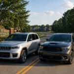 2026 Jeep Grand Cherokee L and 2026 Dodge Durango parked side by side in Prattville Alabama
