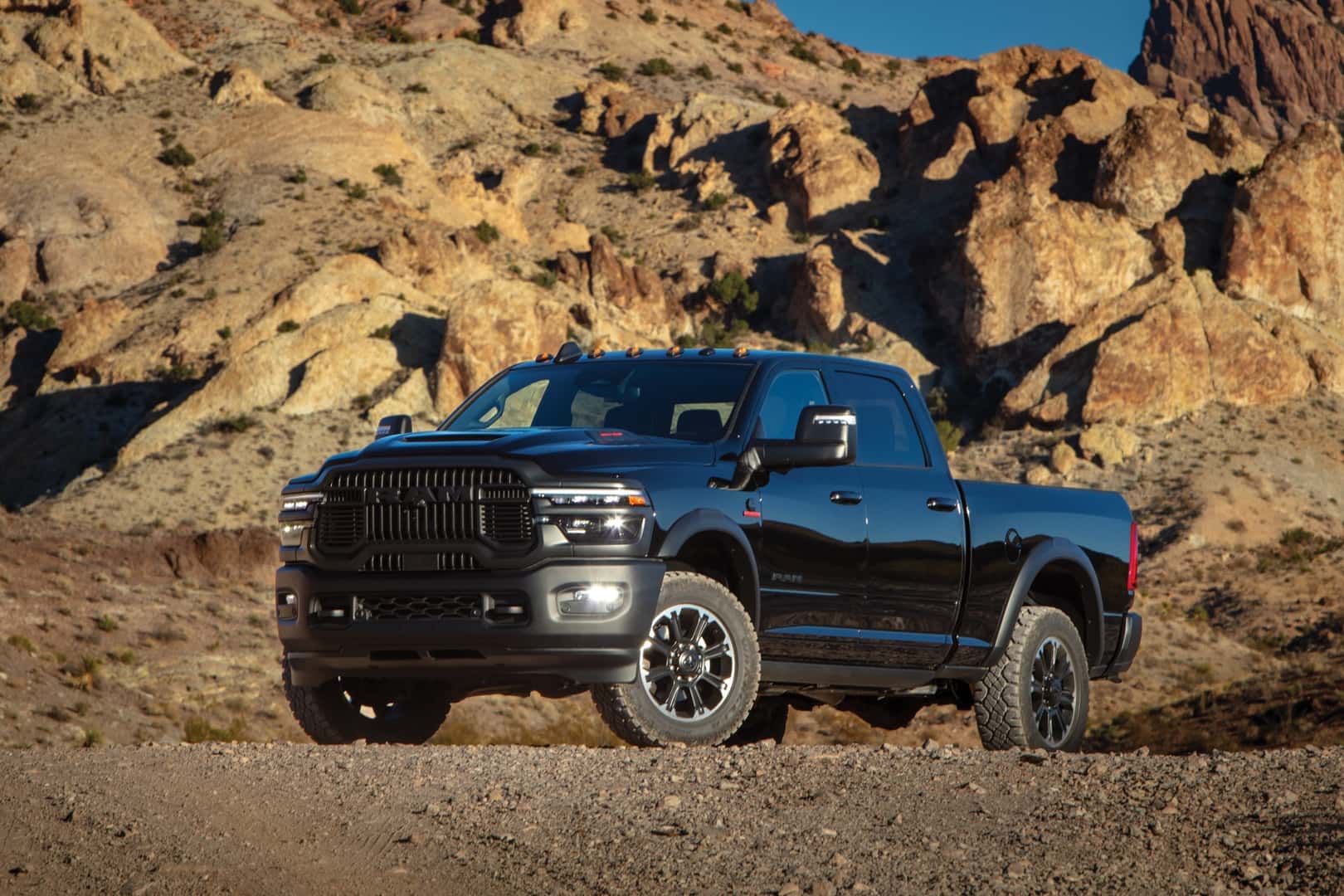2026 Ram 2500 Heavy Duty Rebel rocky terrain