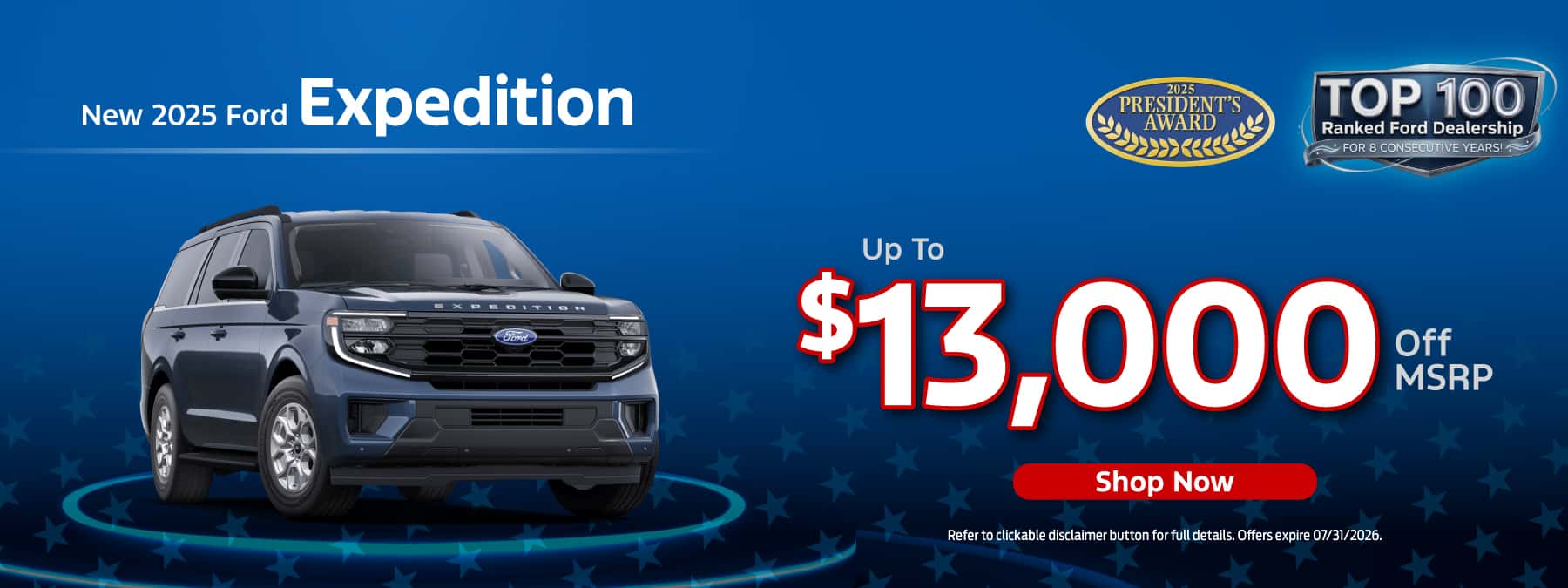 Ford SUMMER SALES EVENT Stivers Discount Expedition