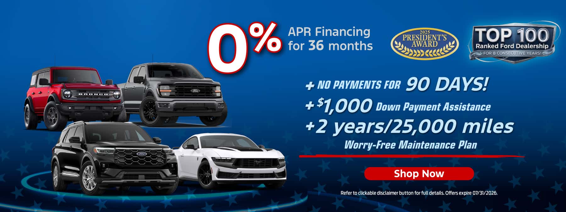 Ford SUMMER SALES EVENT Stivers Combo offer