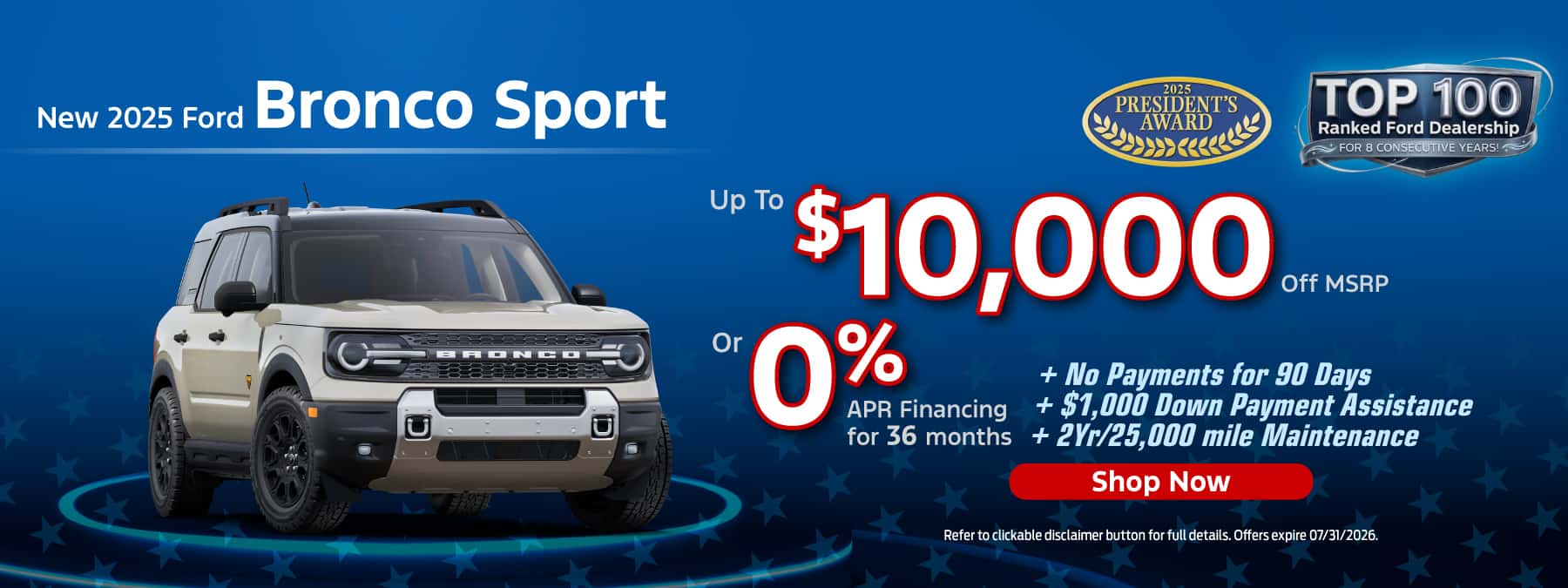 Ford SUMMER SALES EVENT Stivers Discount Bronco Sport