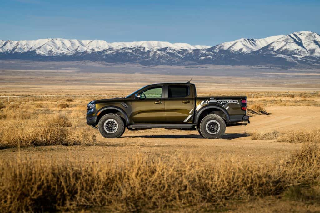 2024 Ford Ranger Raptor Side Profile View