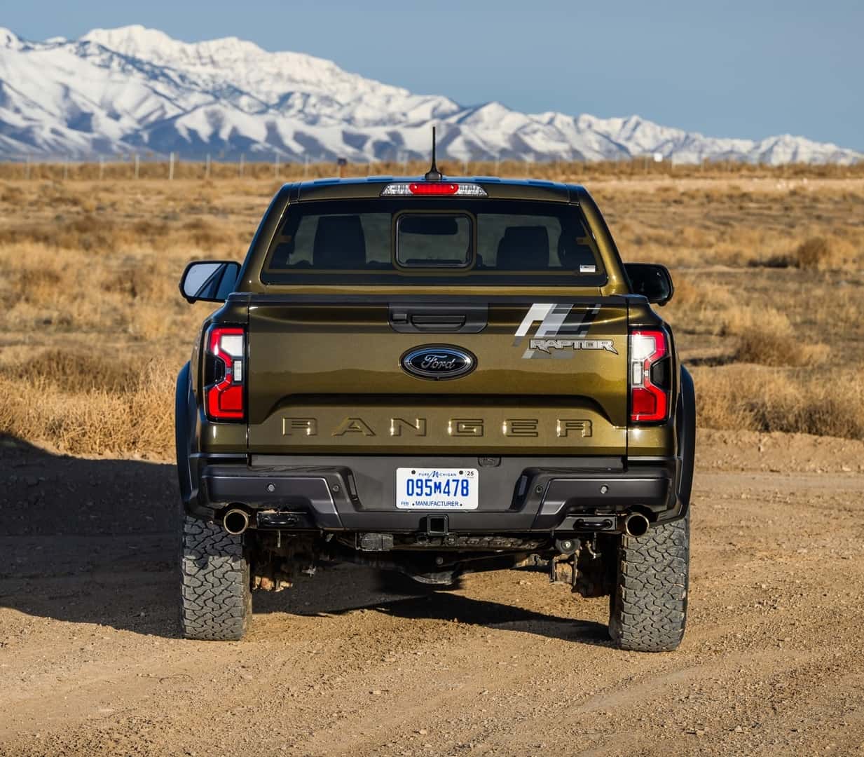 2024 Ford Ranger Raptor Rear View