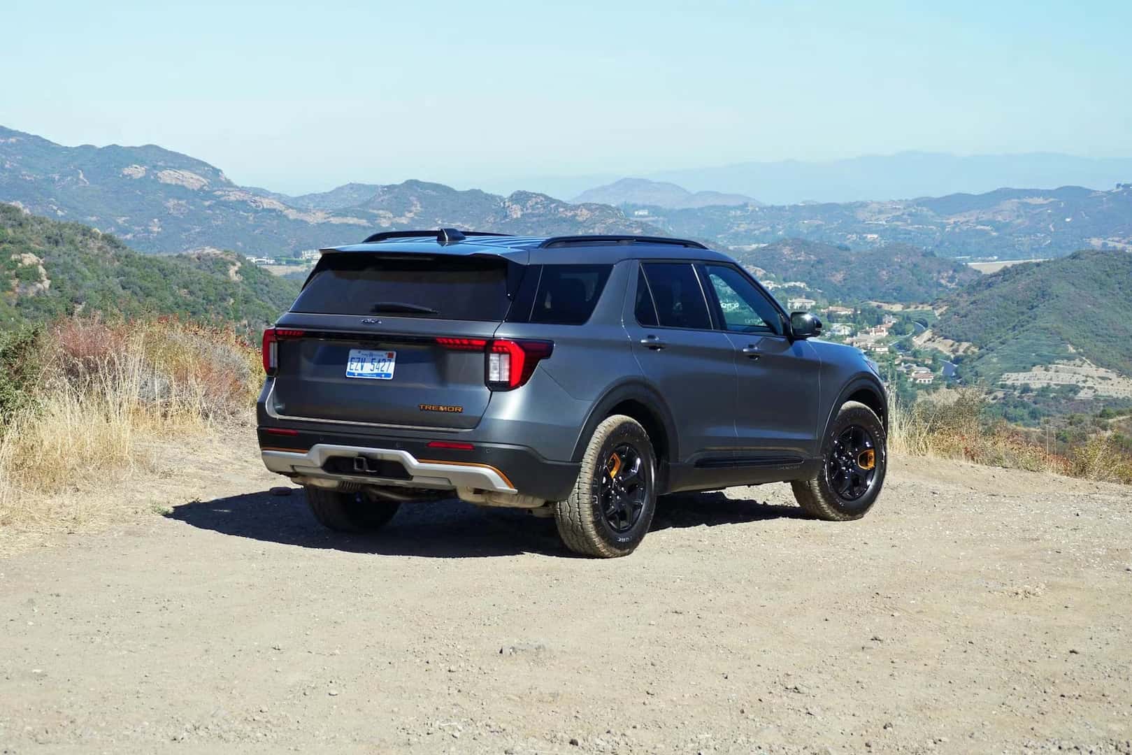 2026 Ford Explorer Tremor Carbonized Gray Rear Quarter