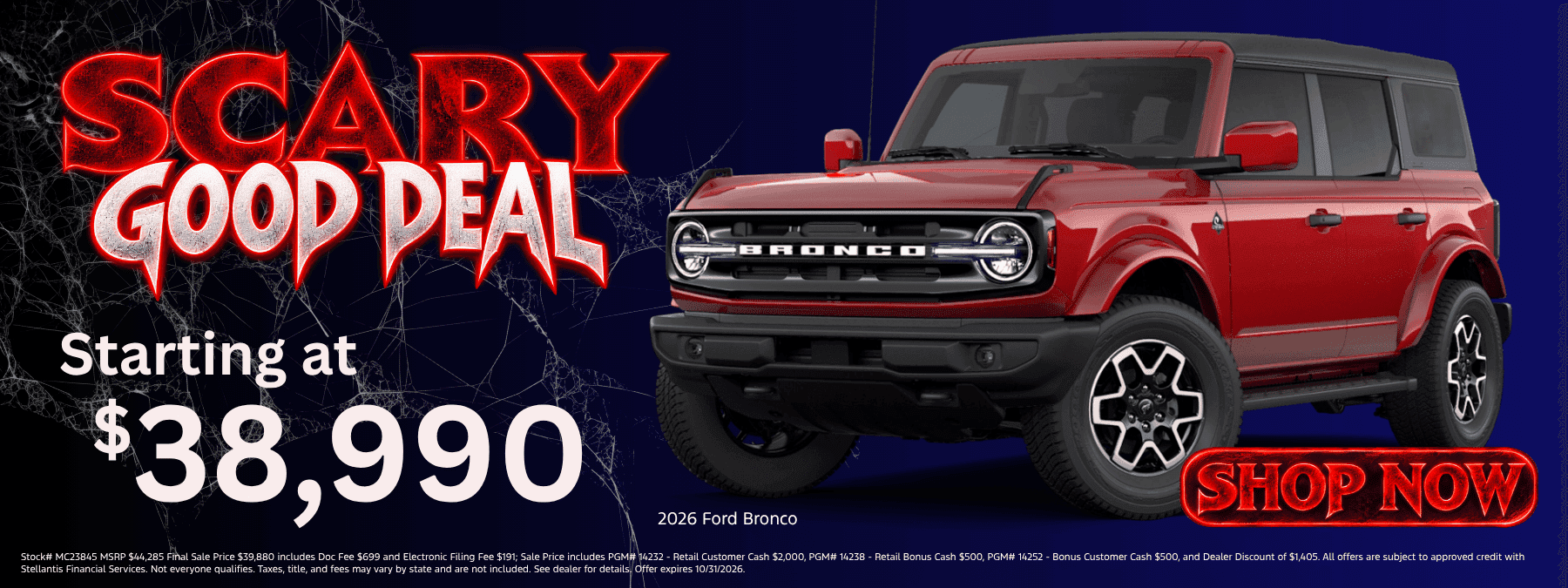 Spooky How Great These Deals Are Bronco