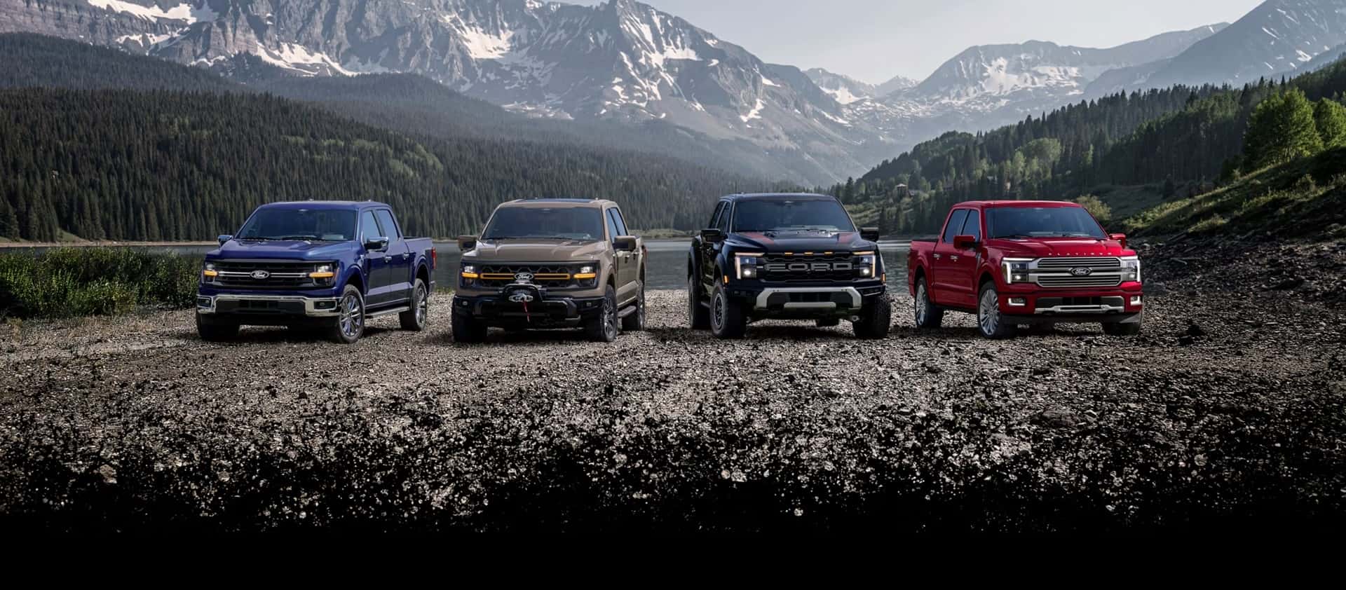 2026 Ford F-150 Model Lineup in the mountains