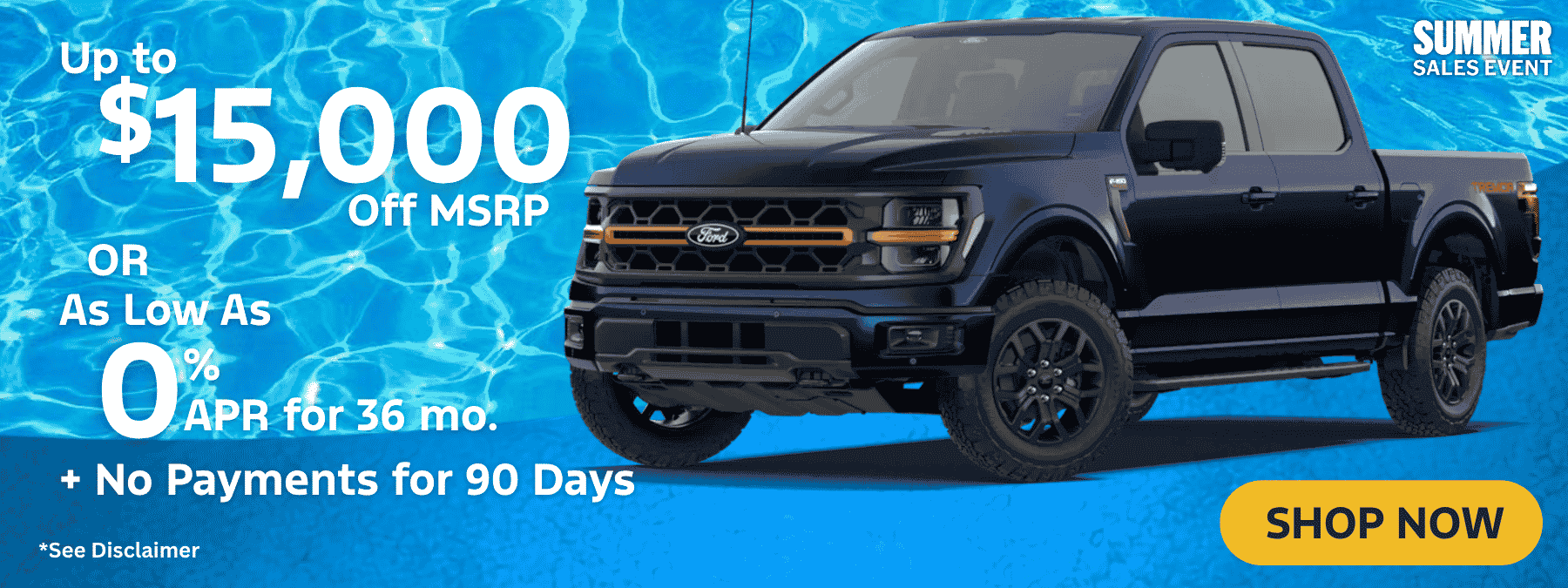 Get up to $15,000 Off F-150 with this Summer Sales Event