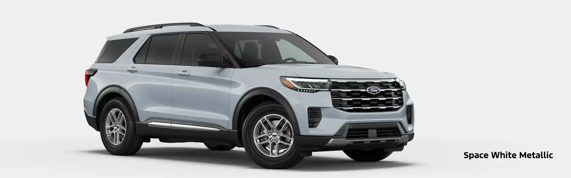 2026 Ford Explorer Space White Metallic - Silver Explorer