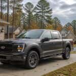 2026 Ford F-150 in a Fayetteville GA driveway on a fall morning ready for a battery check