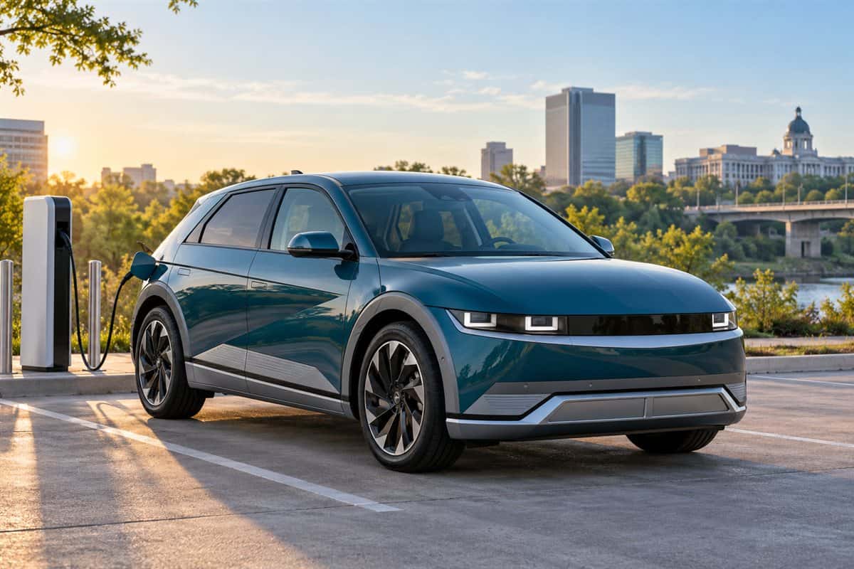 2024 Hyundai IONIQ 5 electric SUV at a charging station