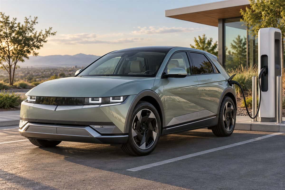2025 Hyundai IONIQ 5 electric SUV at a fast charger