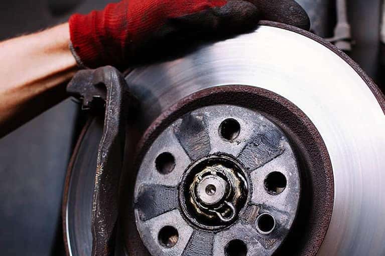 Replacing Brakes in the Subaru City Service Center