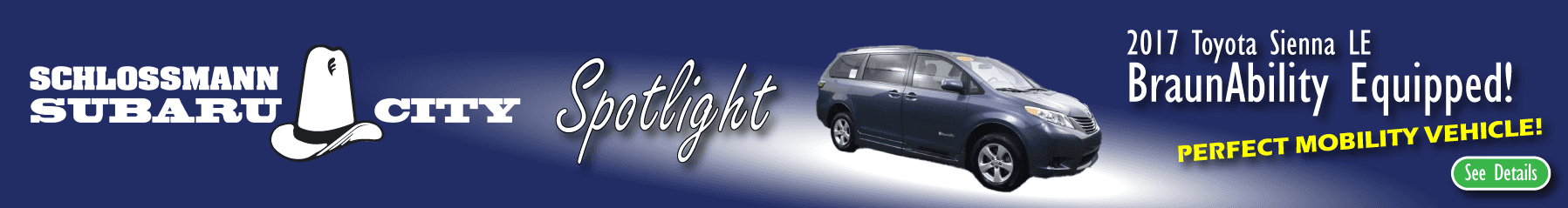 2017 Toyota Sienna LE BraunAbility Equipped at Schlossmann Subaru City