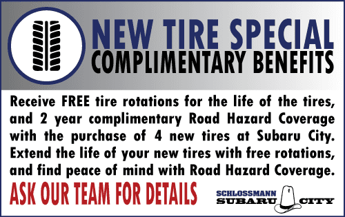 New Tire Special at Schlossmann Subaru City of Milwaukee