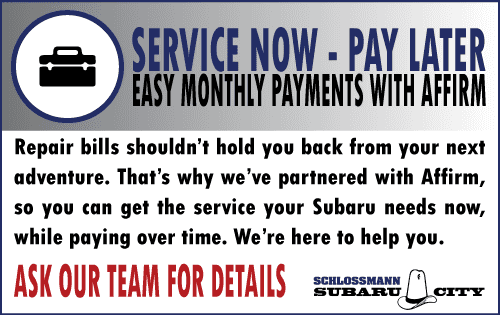 we offer service payment options at Schlossmann Subaru City of Milwaukee