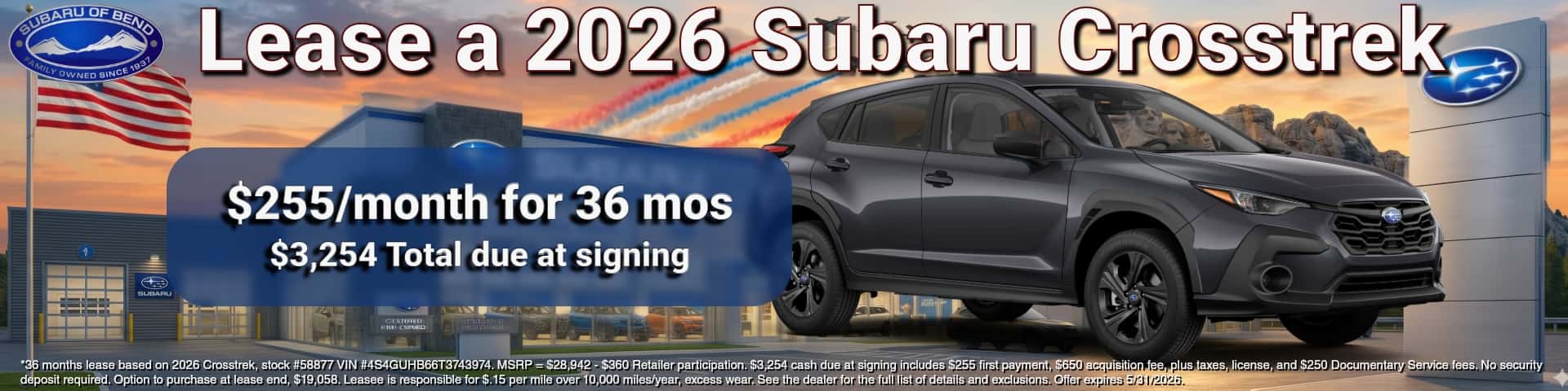 Subaru Spring Sale Offer