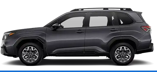 2026 Subaru Forester Base in dark gray, side profile