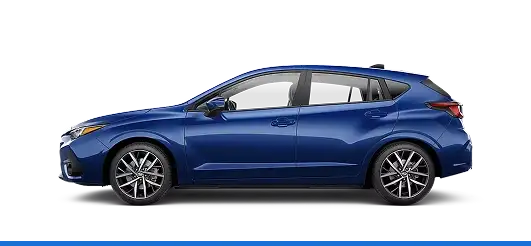 2026 Subaru Impreza Sport in blue, side profile