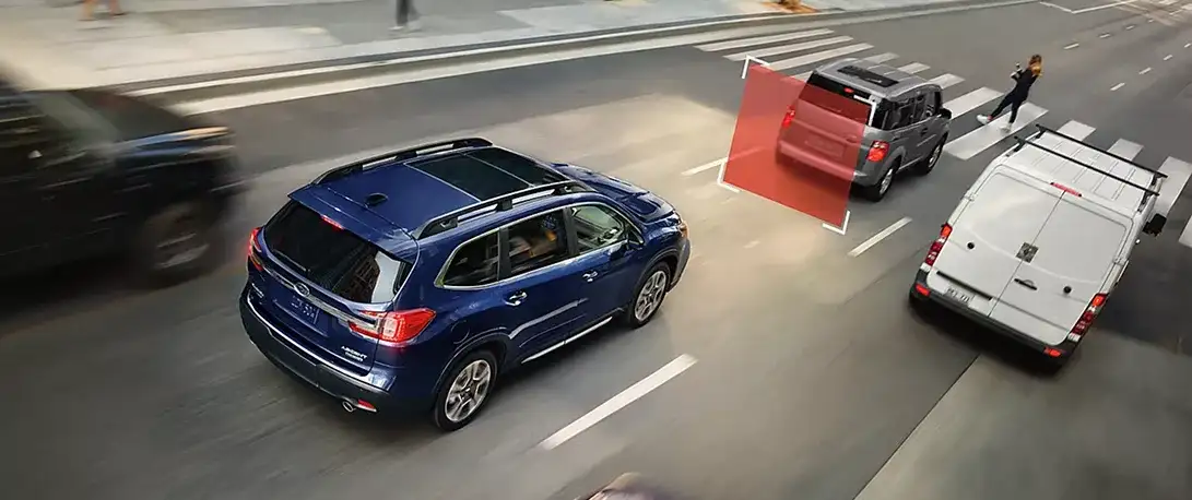 Subaru Ascent advanced safety technology in use