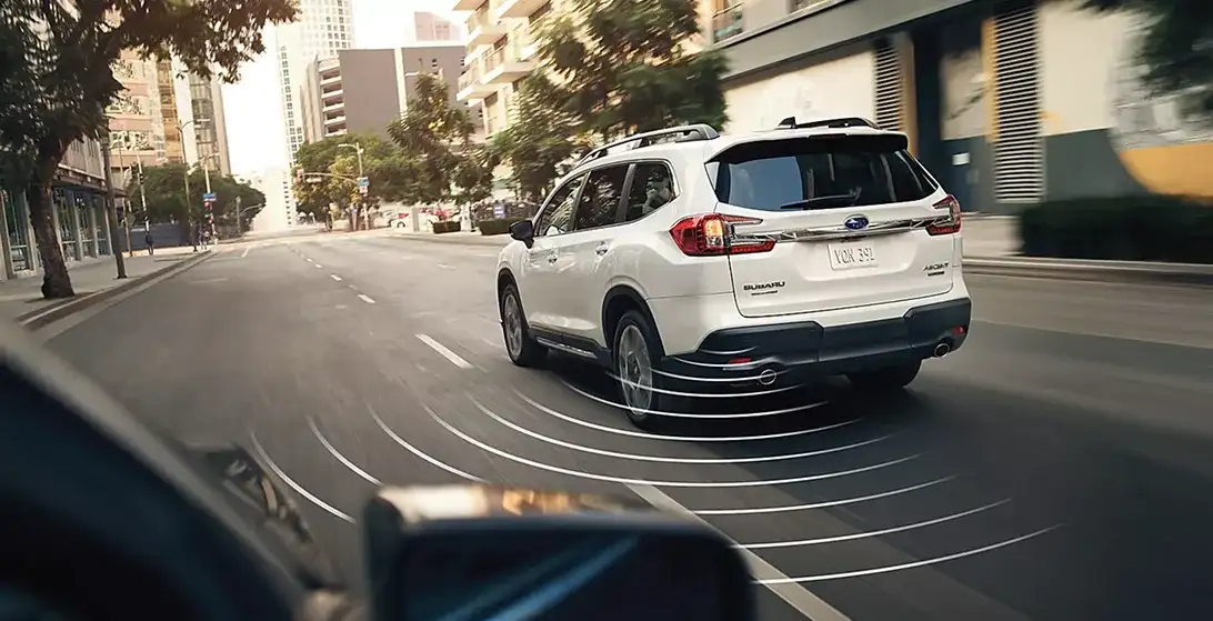 Ascent blind-spot detection and rear cross-traffic alert