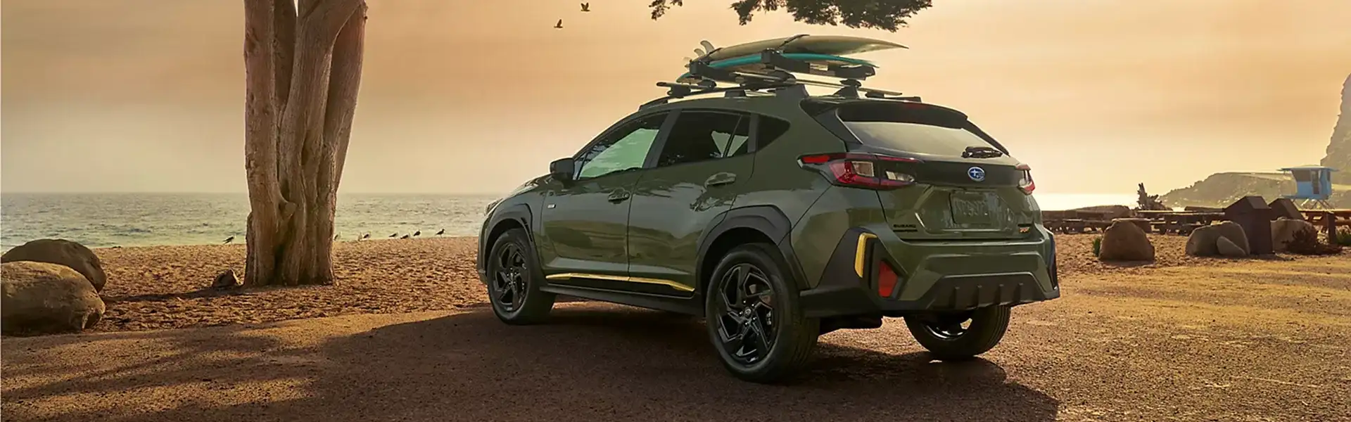 2026 Subaru Crosstrek Wilderness parked at sunset