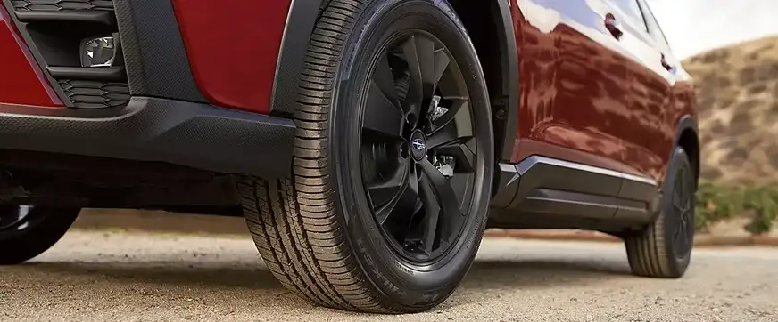 Subaru Ascent climbing rough terrain with X-MODE