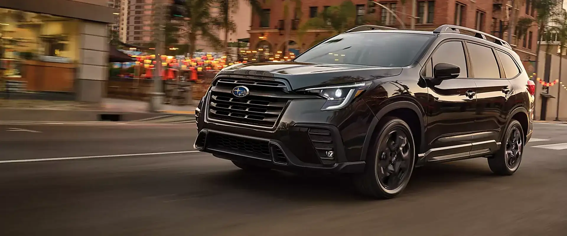 2026 Subaru Ascent driving through Bend, Oregon