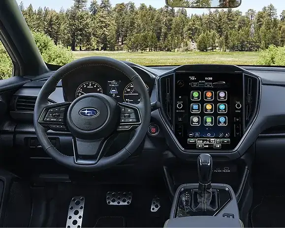 Crosstrek steering wheel and dashboard detail