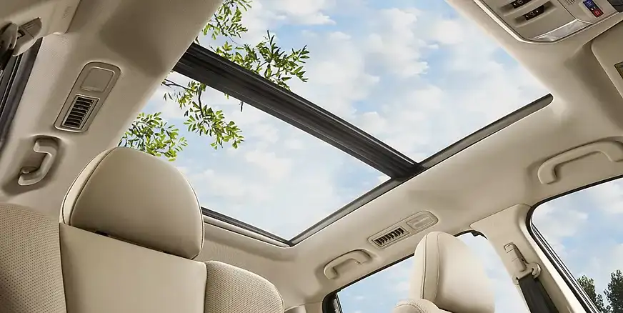 Panoramic moonroof of the 2026 Subaru Ascent