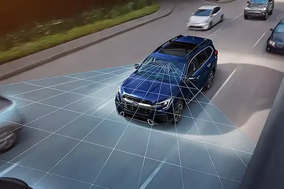 Subaru EyeSight cameras monitoring the road