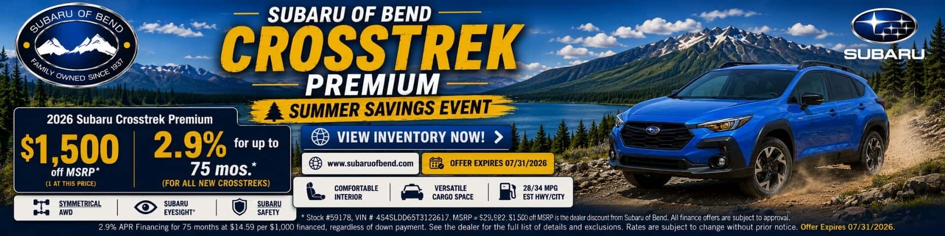 Crosstrek Retail July 19