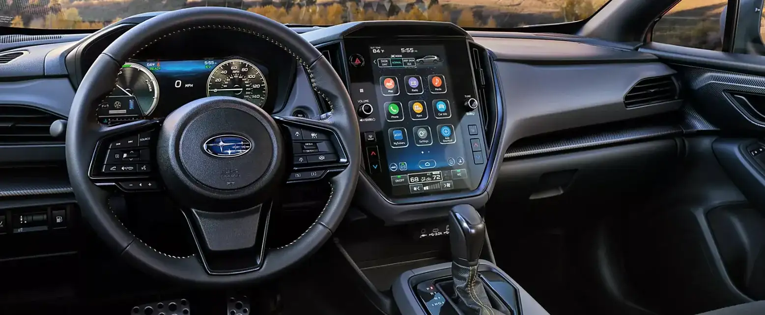 Interior of the 2026 Subaru Crosstrek for sale in Bend, OR at Subaru of Bend