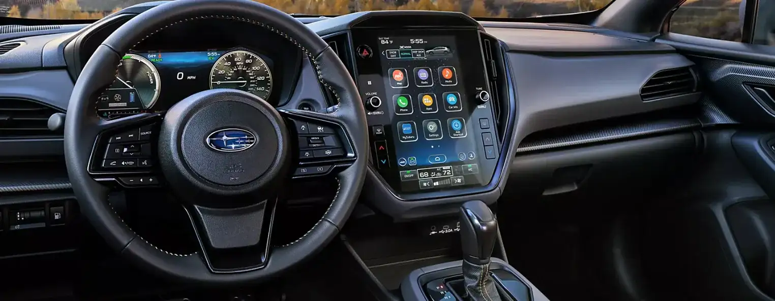 Interior of the 2026 Subaru Crosstrek available for sale in Bend, OR at Subaru of Bend