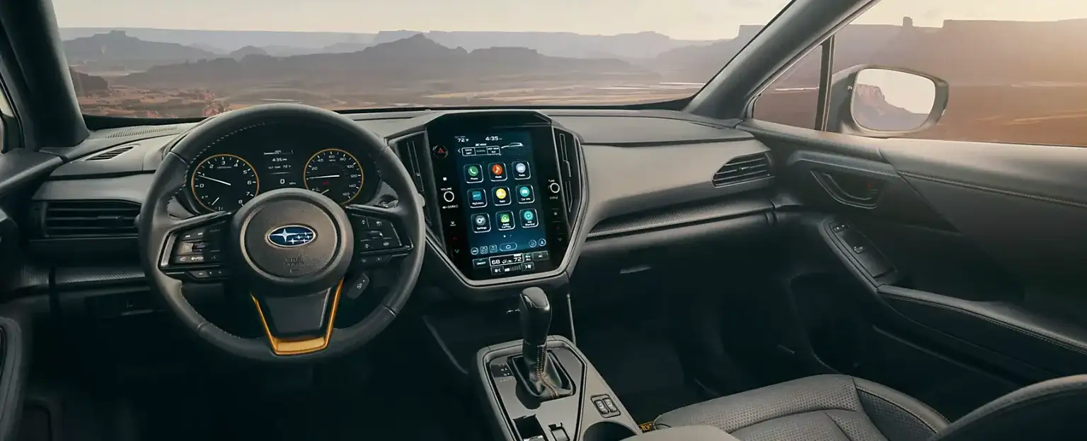 Interior of the 2026 Subaru Crosstrek for sale in Bend, OR at Subaru of Bend