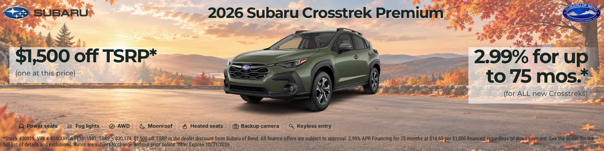 2026 Subaru Crosstrek Premium