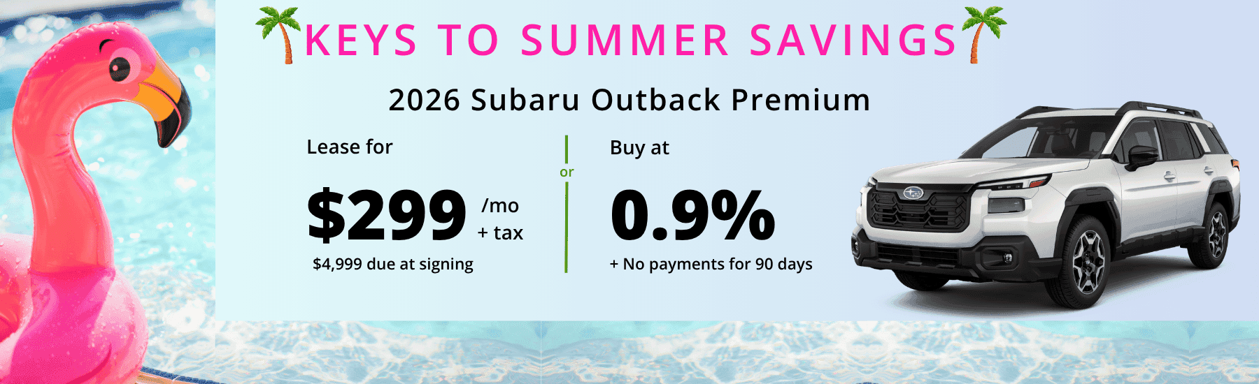 2026 Outback Premium Lease and APR