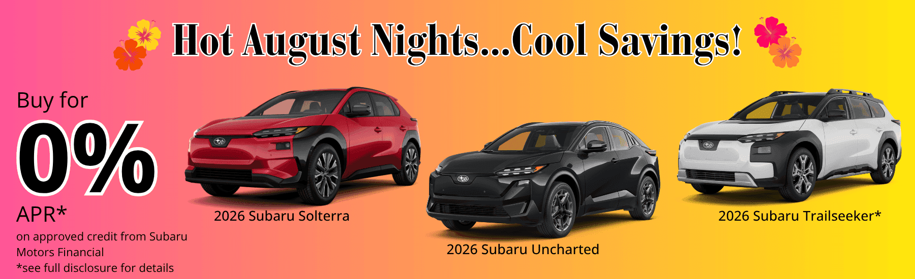 0% APR Subaru EV Special