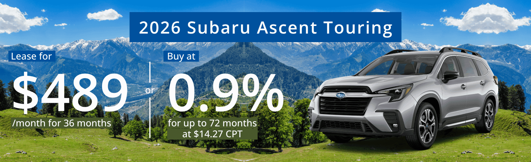 September 2026 Subaru Ascent Special